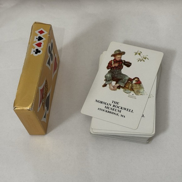 The Norman Rockwell Museum Stockbridge MA Vintage Hoyle Playing Cards - Picture 2 of 6
